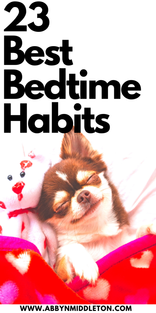 Best bedtime habits