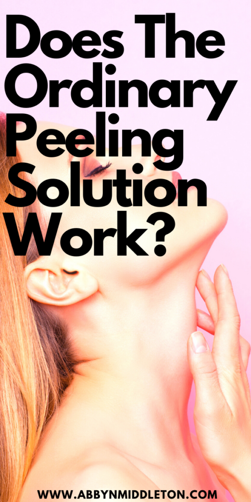 Does the ordinary peeling solution work?