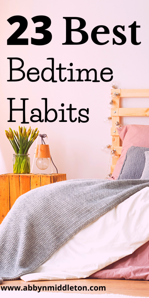 Best bedtime habits