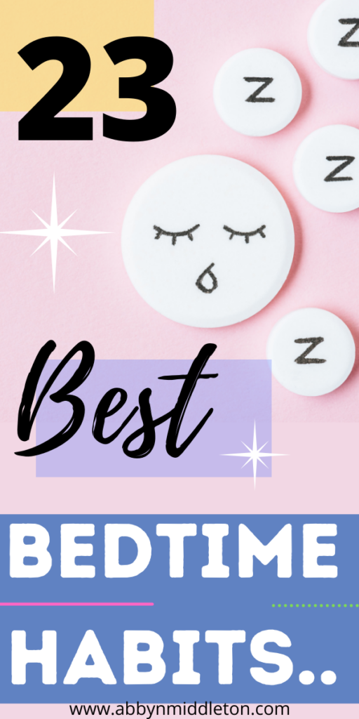 Best bedtime habits