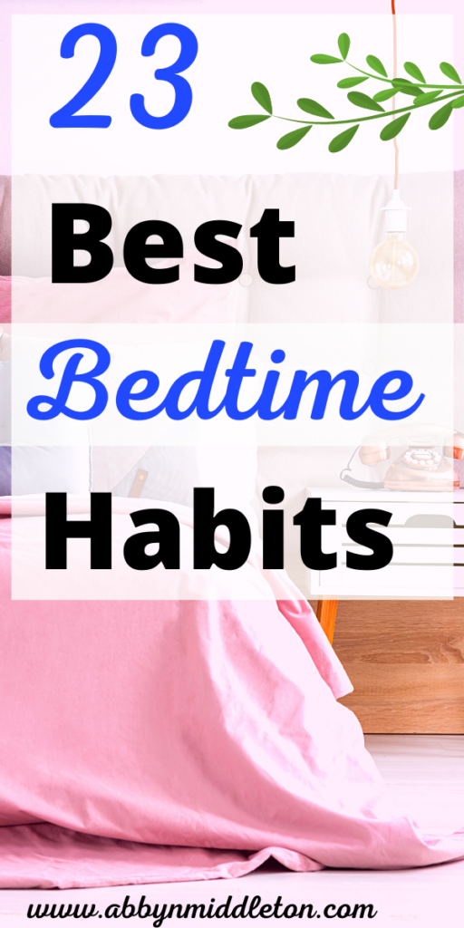 Best bedtime habits