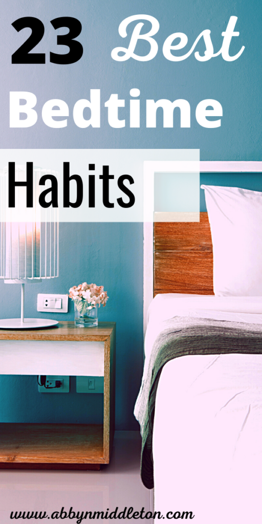 Best bedtime habits