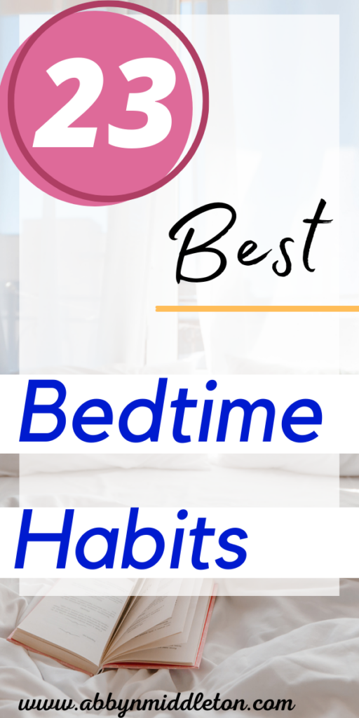 Best bedtime habits