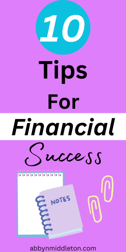 Tips for Financial Success