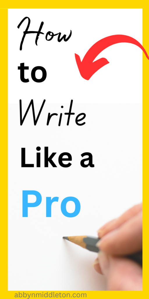 How to Write Like a Pro